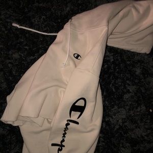 Champion hoodie crop top